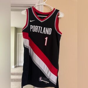 Nike Black and Red Portland Jersey